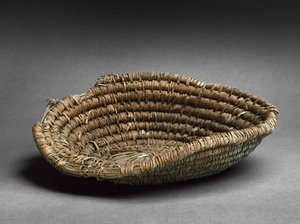Ronde opgerolde mand (bruine riet)